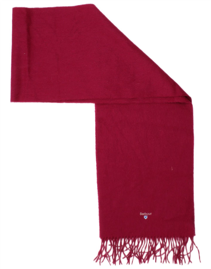 Cachecol feminino Barbour retangular tamanho único lã de carneiro rosa