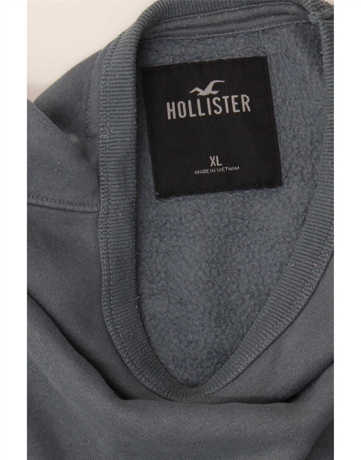 Hollister moletom masculino jumper XL cinza