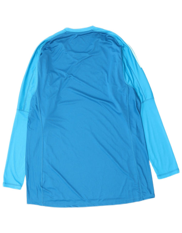 Camiseta Adidas Masculina Climalite Top XL Listrada Azul Poliéster