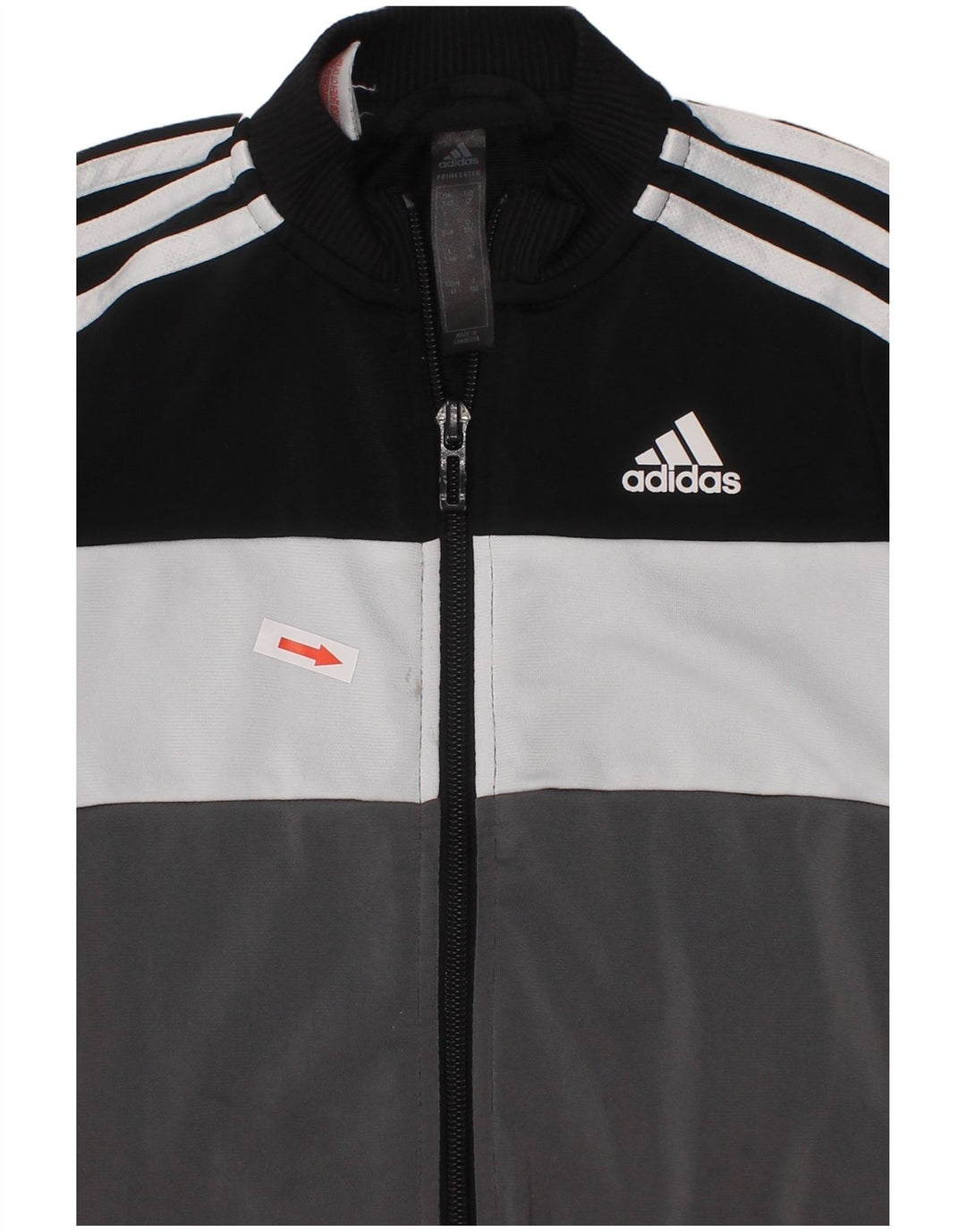 Jaqueta Adidas Meninos Treino Top 3-4 Anos Preto Colorblock Poliéster