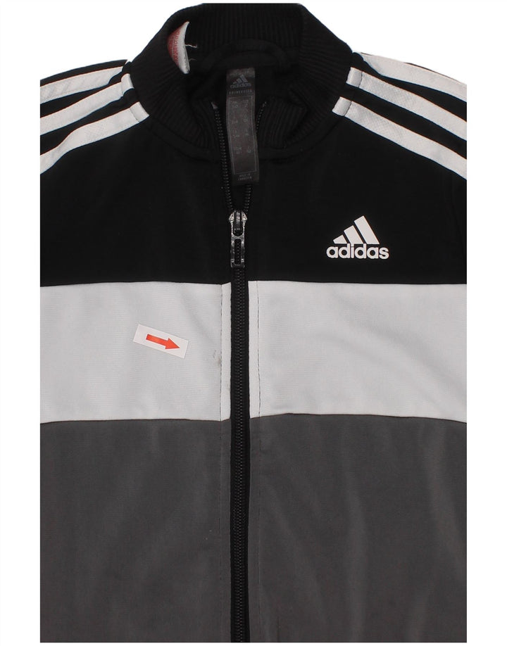 Jaqueta Adidas Meninos Treino Top 3-4 Anos Preto Colorblock Poliéster
