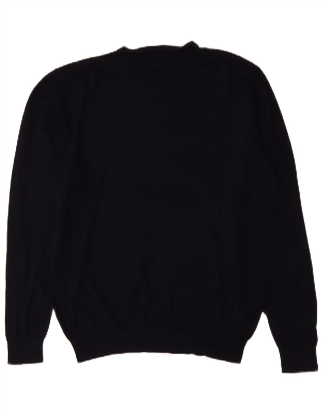 Suéter masculino Zara com decote em V médio azul marinho