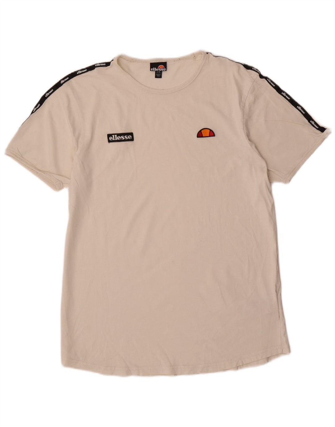 Camiseta masculina Ellesse com estampa gráfica XL Off White Cotton