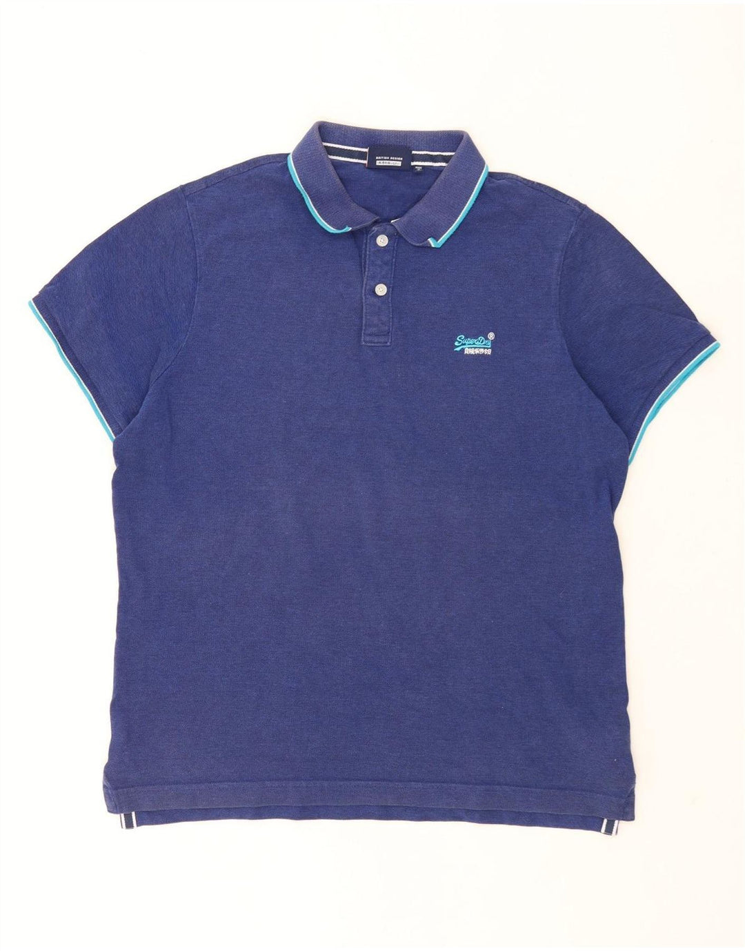 Camisa polo masculina Superdry 3XL algodão azul