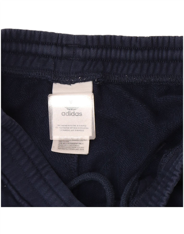 Adidas Mens Sport Shorts Médio Azul Marinho Algodão