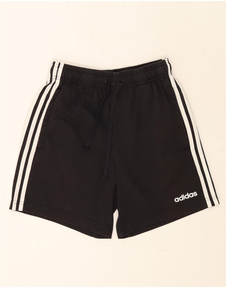 Adidas Mens Sport Shorts Pequeno Algodão Preto