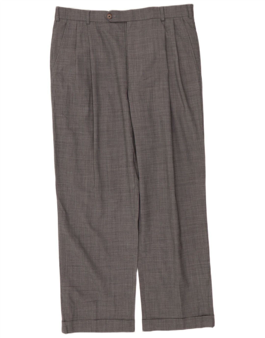 BROOKS BROTHERS Masculino 346 2 botões 2 peças terno Reino Unido 42 XL W34 L29 lã cinza