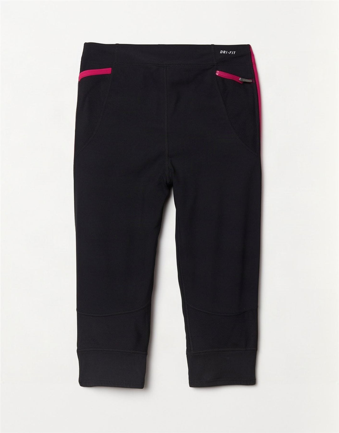 Leggings Nike Dri Fit Capri UK 14 Grande Preto Colourblock Poliéster