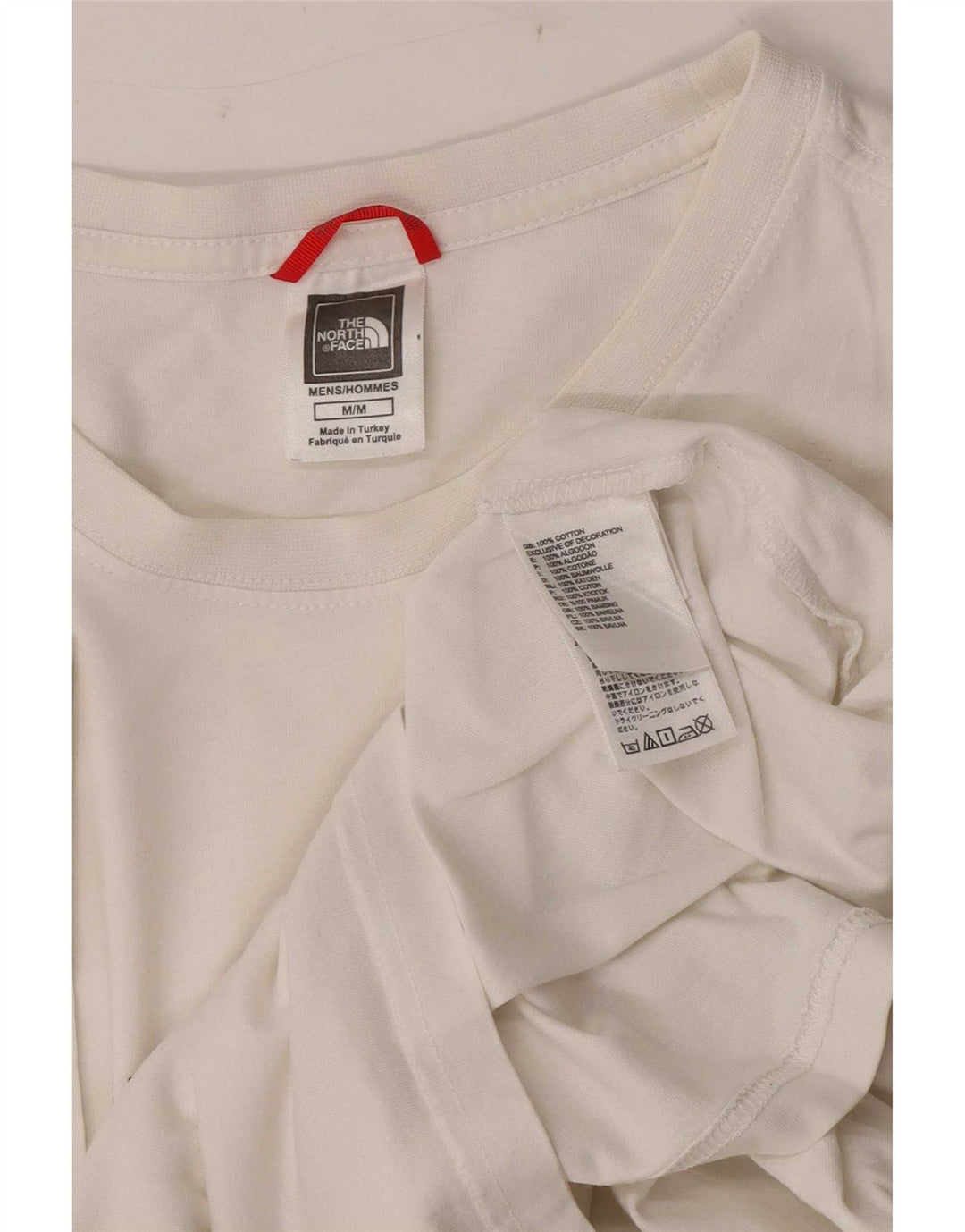 Camiseta masculina The North Face Top médio algodão branco