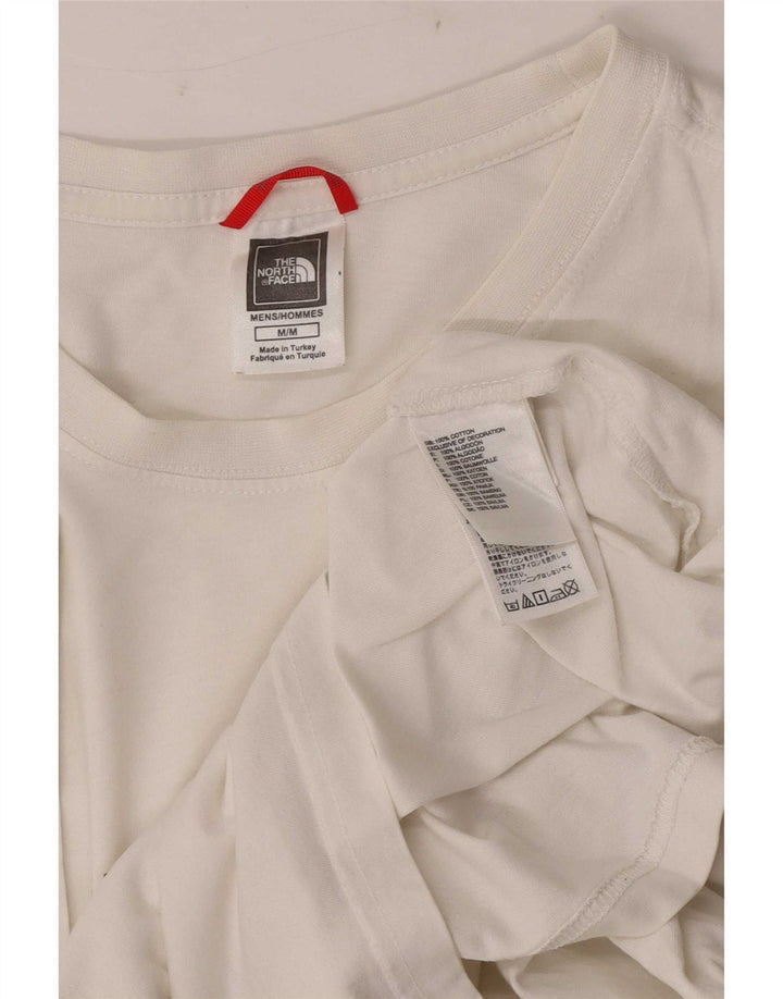 Camiseta masculina The North Face Top médio algodão branco