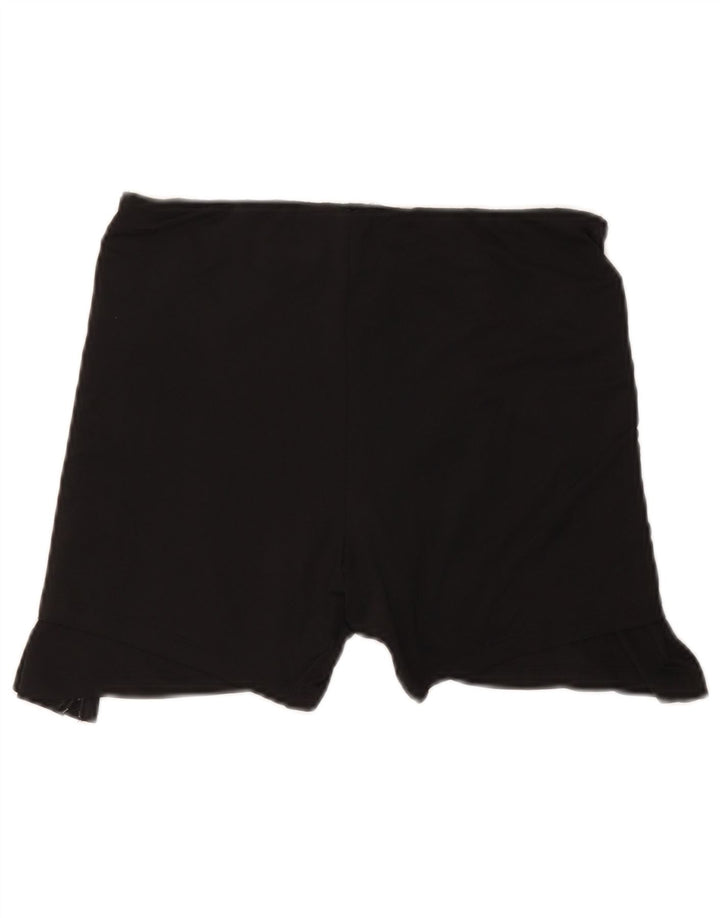 Shorts esportivos femininos vintage UK 14 médio preto