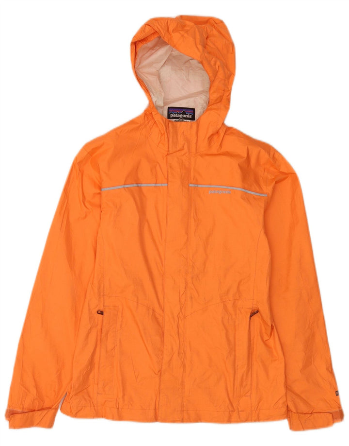 Jaqueta de chuva com capuz Patagonia Boys 9-10 anos laranja poliamida
