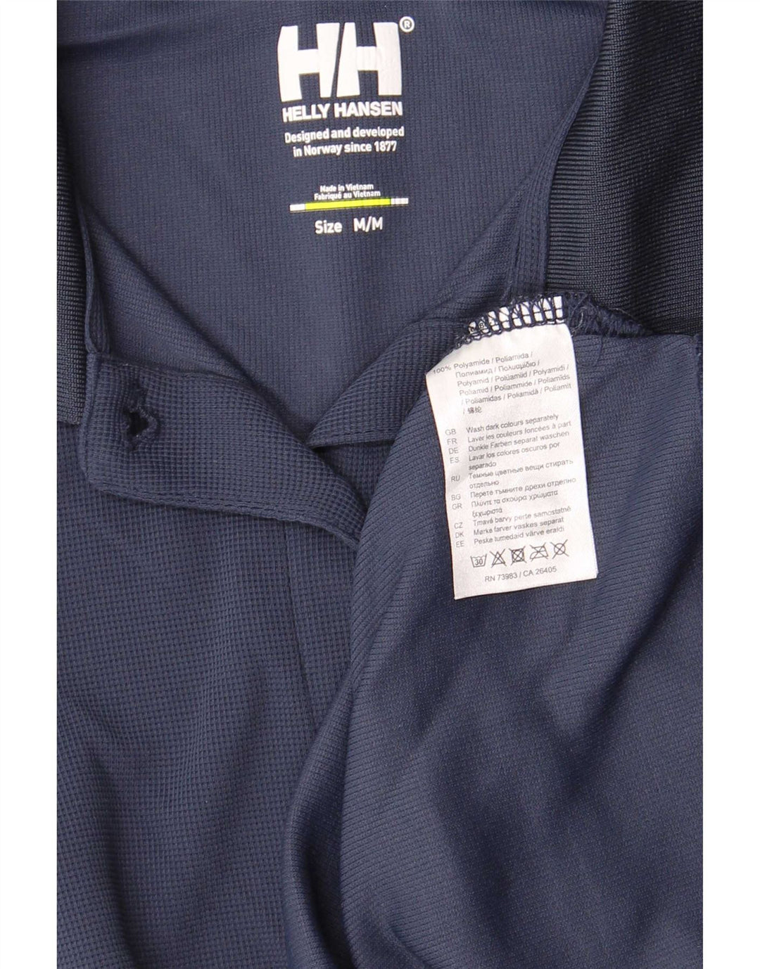 Polo feminino Helly Hansen UK 14 médio azul marinho poliamida