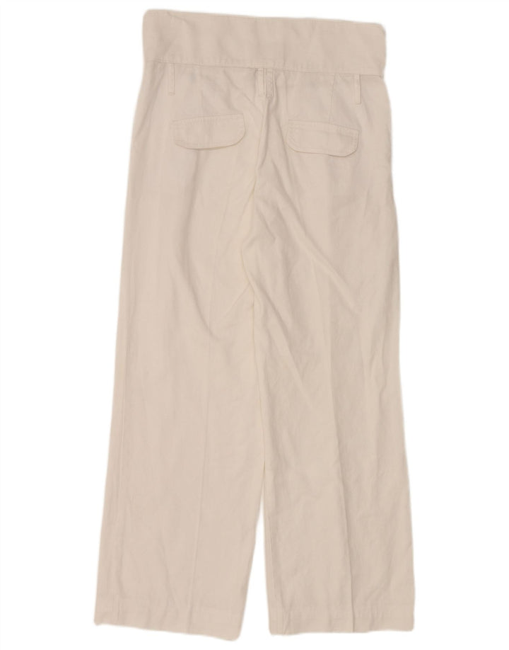 Calça chino feminina MASSIMO DUTTI W30 L27 branca