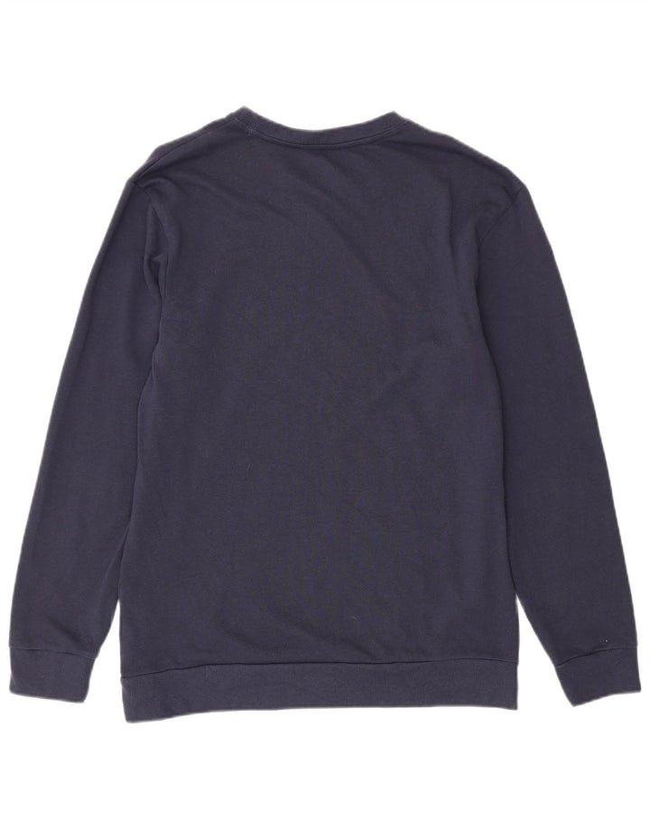 Calvin Klein moletom gráfico masculino jumper médio azul marinho algodão