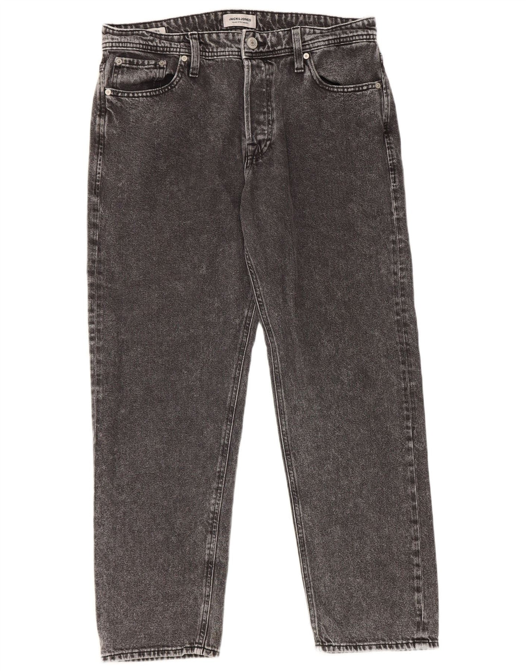 Jeans masculinos Jack & Jones Tapered W33 L30 algodão cinza