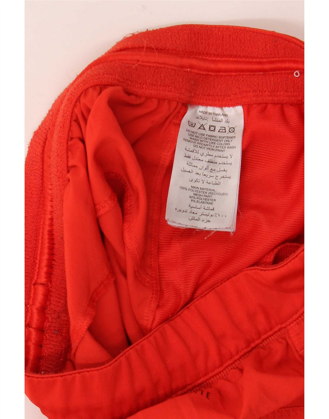 Adidas Mens Climalite Sport Shorts Pequeno Poliéster Colorblock Vermelho