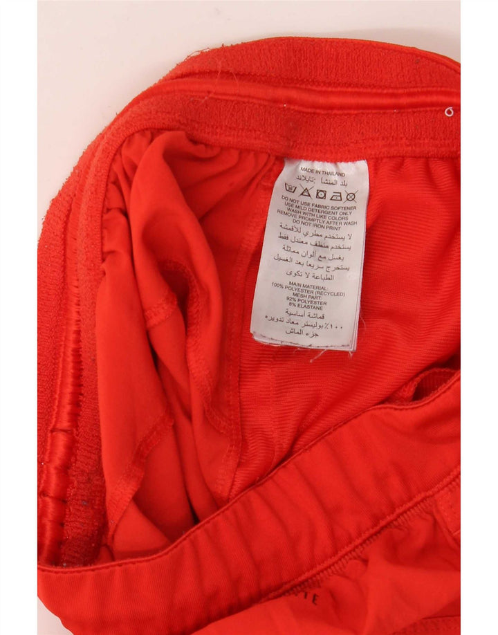Adidas Mens Climalite Sport Shorts Pequeno Poliéster Colorblock Vermelho