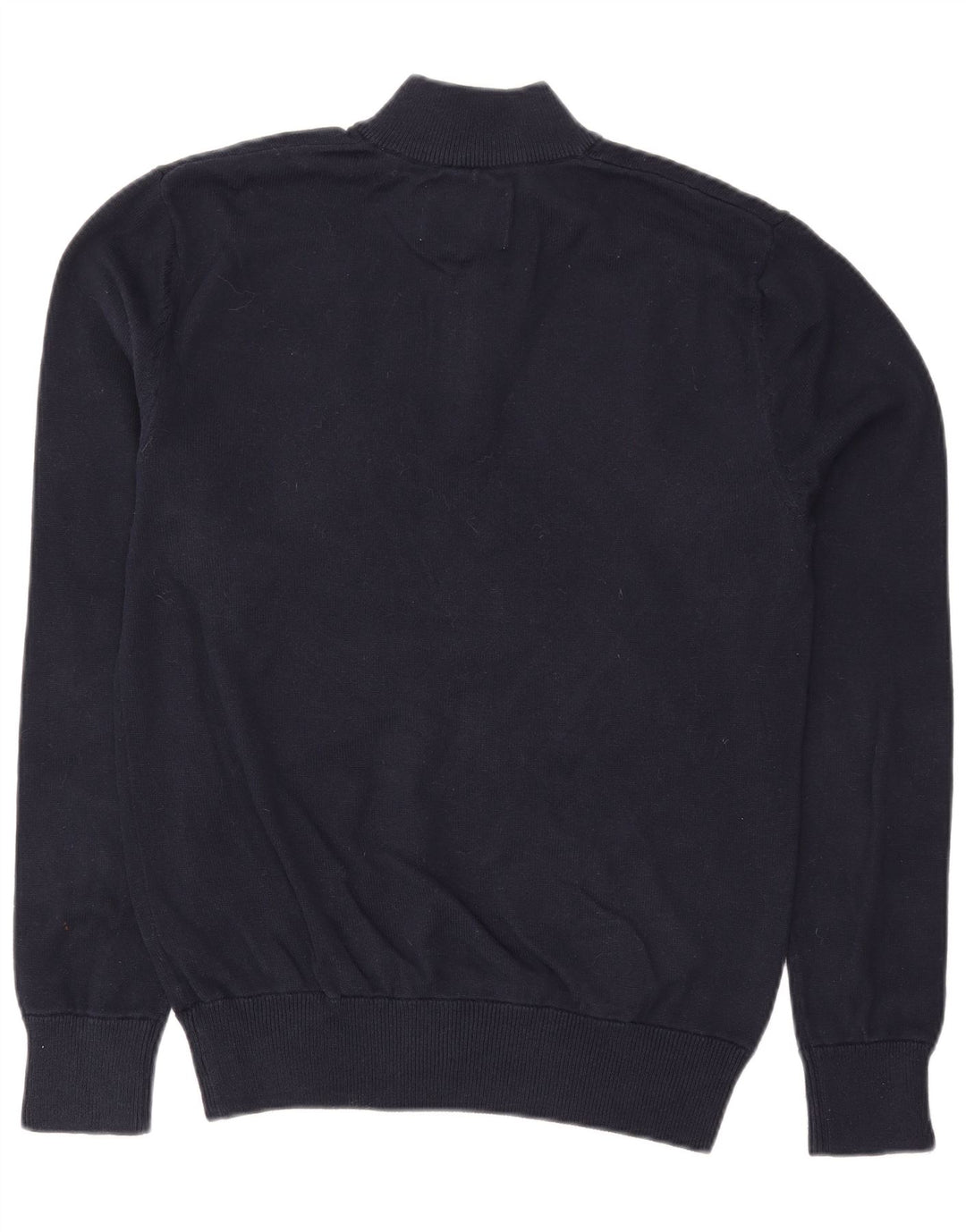 Suéter masculino JACK WILLS com zíper e gola alta de algodão azul marinho médio