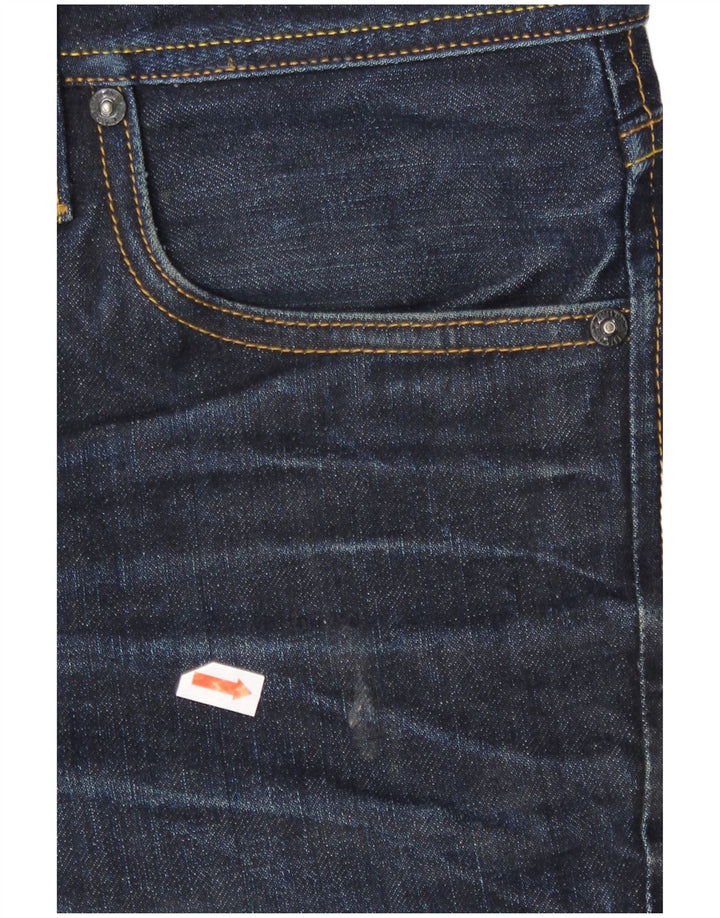 Jack & Jones Masculino Tim Slim Jeans W32 L32 Azul Marinho Algodão