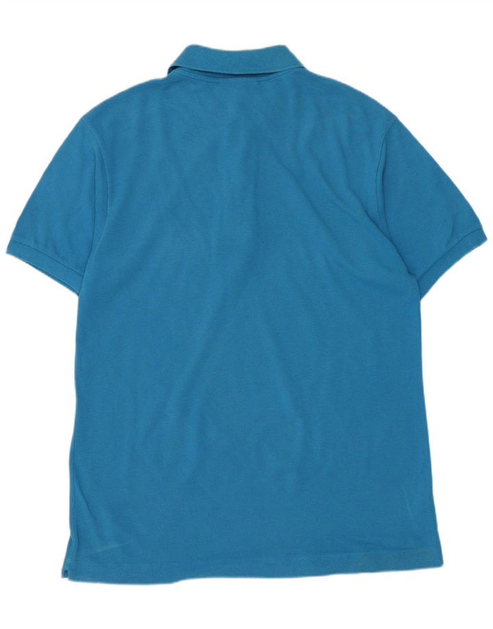 Camisa polo masculina LACOSTE Classic Fit tamanho 4 algodão azul médio