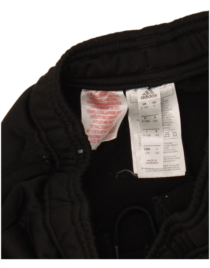 Calças de treino Adidas meninos 9-10 anos poliéster preto