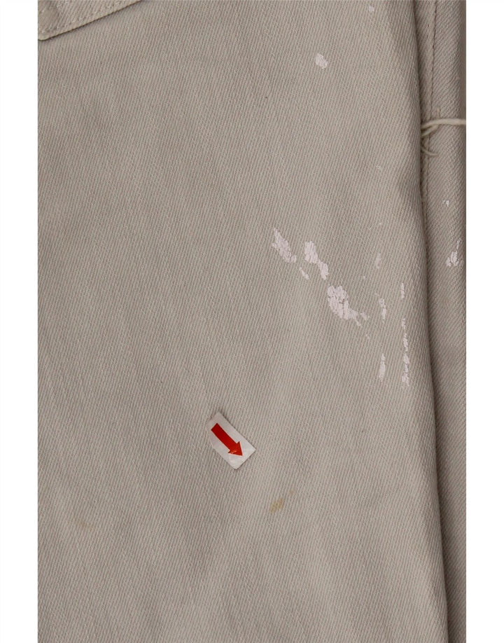 ZARA Mens Jeans Slim Distressed EU 44 Grande W34 L27 Cinza