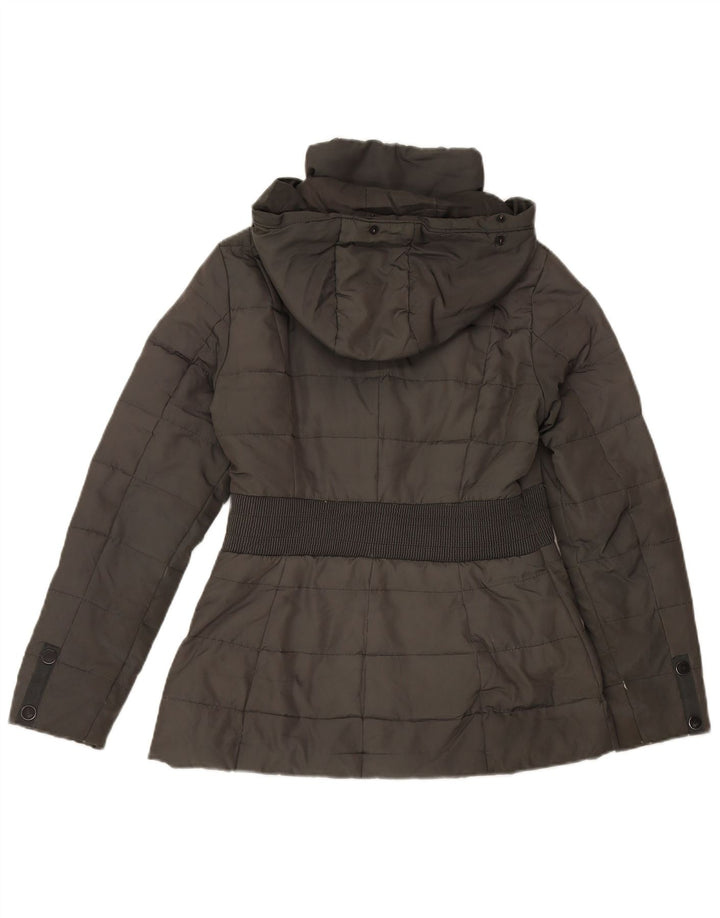 Jaqueta feminina acolchoada com capuz JASPER CONRAN UK 10 Small Grey Colourblock
