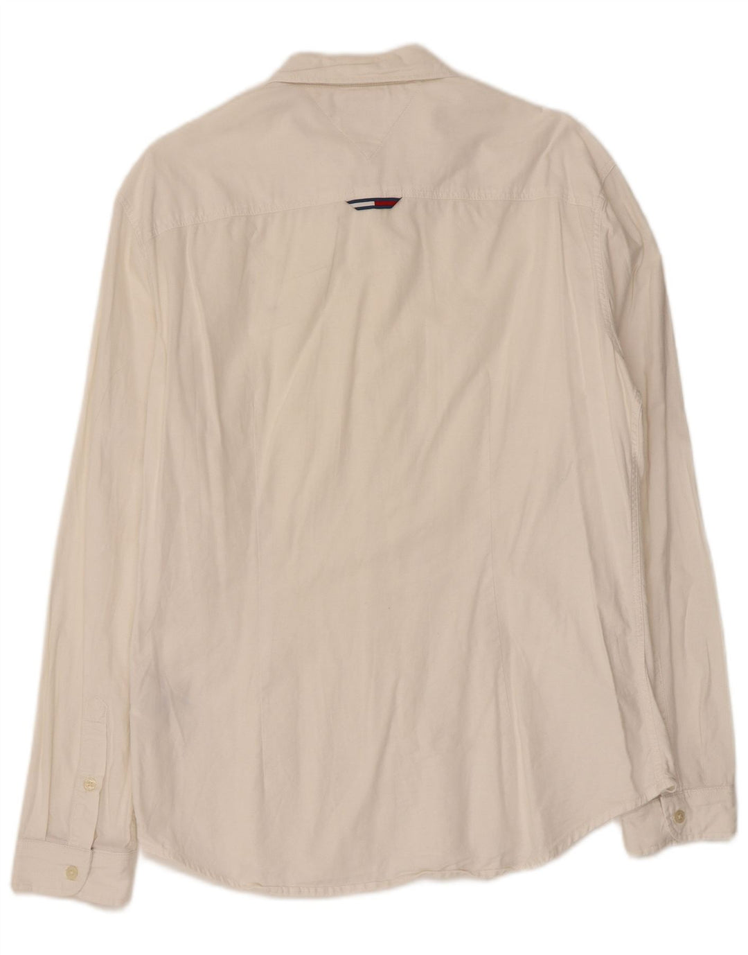 Camisa masculina TOMMY HILFIGER slim fit médio algodão branco