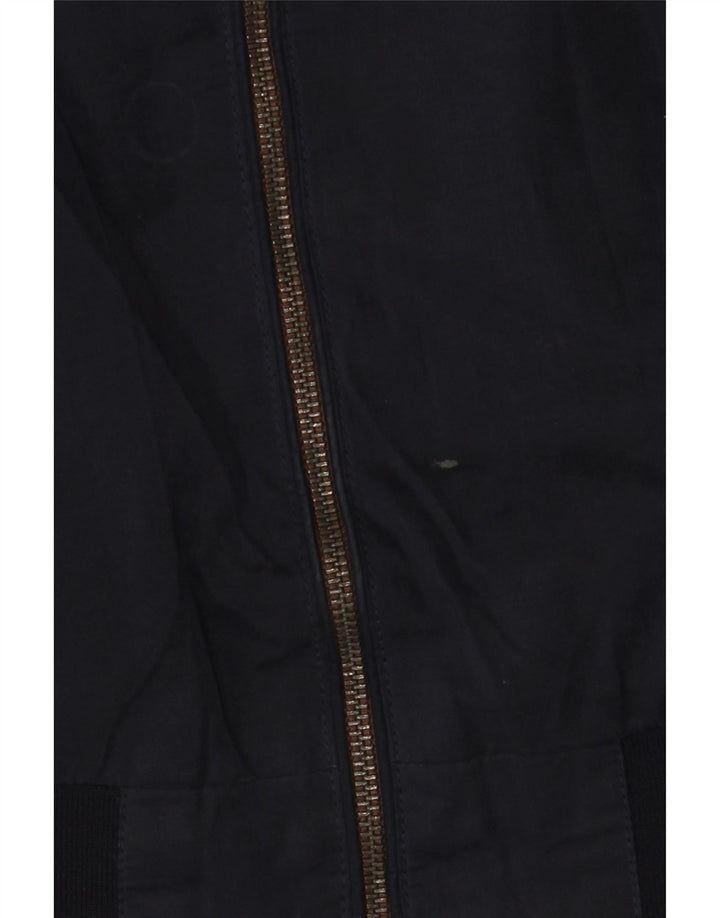 Jaqueta bomber masculina Jack & Jones UK 38 poliéster azul marinho médio