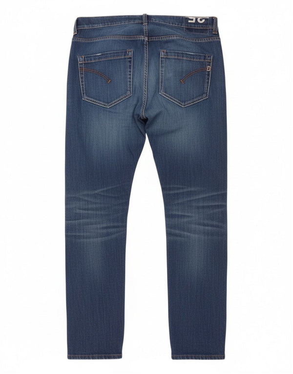 Dondup Mens Slim Jeans W35 L30 Azul Poliéster