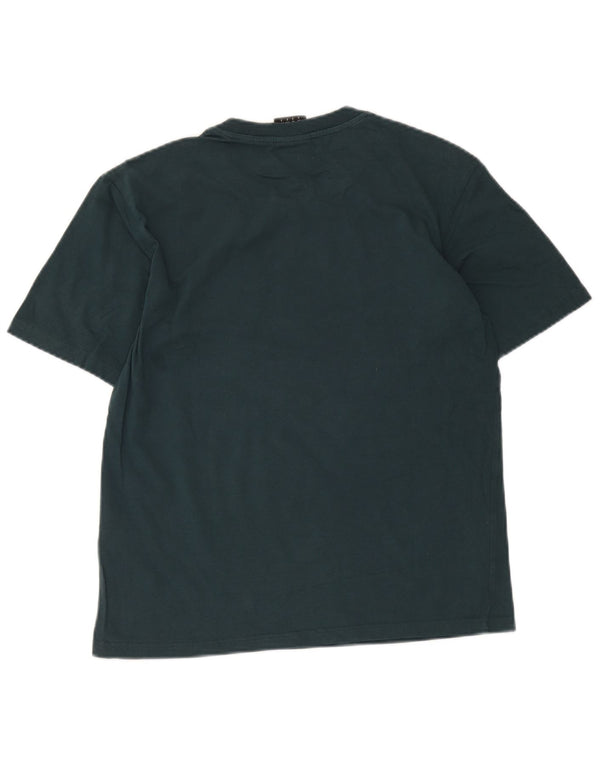 Umbro Camiseta masculina regular gráfica top pequeno algodão verde