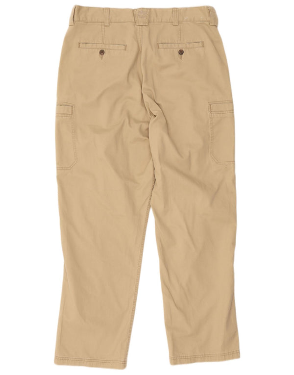 Calça cargo masculina Timberland Weathergear Straight W36 L30 algodão bege