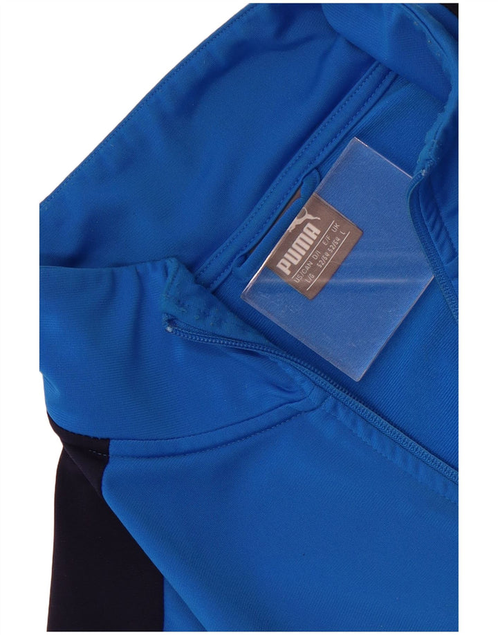 Puma Mens Tracksuit Top Jacket Grande Azul Colorblock Poliéster