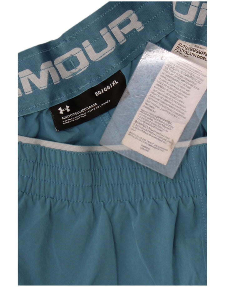 UNDER ARMOUR Mens Sport Shorts XL Azul Colorblock Poliéster