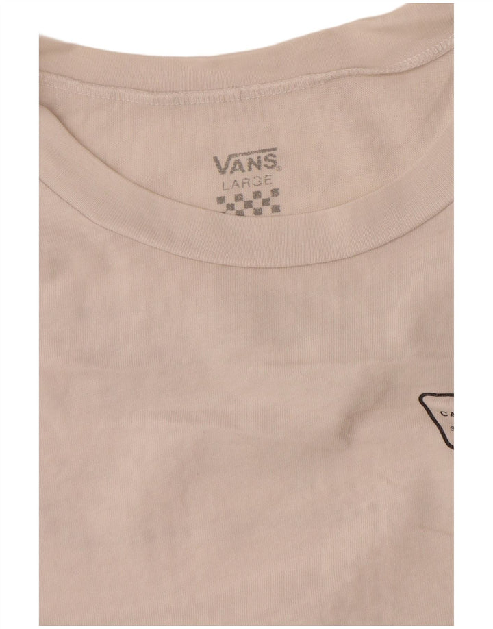 Camiseta feminina Vans Graphic UK 16 grande branca