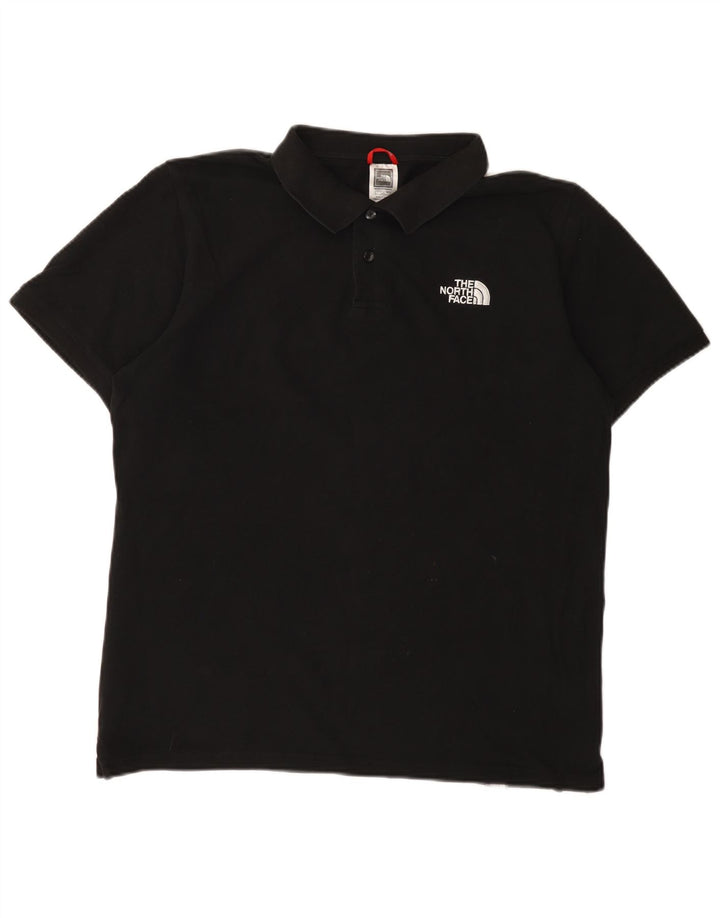 Camisa polo masculina The North Face grande algodão preto