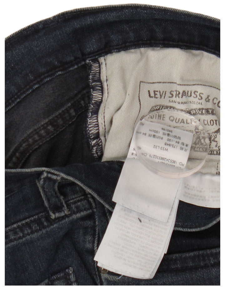 Levi's Masculino 511 Slim Jeans W33 L32 Azul Marinho Algodão