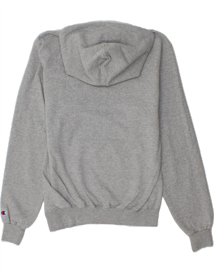 CHAMPION Mens Graphic Hoodie Jumper Small Grey Cotton Vintage Champion and Second-Hand Champion from Messina Hembry 