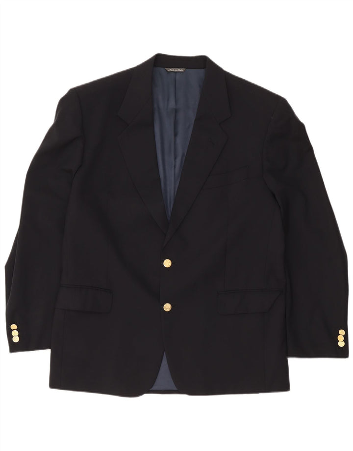 Jaqueta Blazer Masculina Urbis com 2 Botões IT 52 XL Azul Marinho Lã