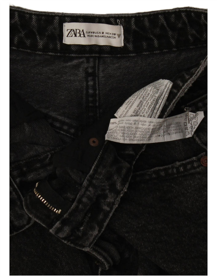 Shorts jeans feminino Zara EU 40 médio W30 algodão cinza