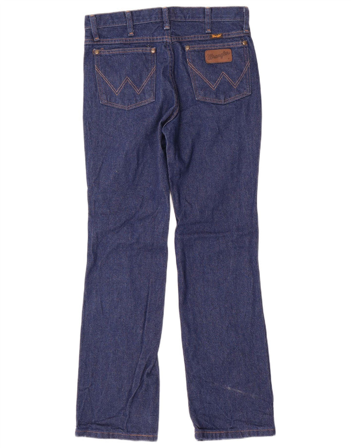 Wrangler Mens Slim Jeans W30 L30 Azul Marinho Algodão