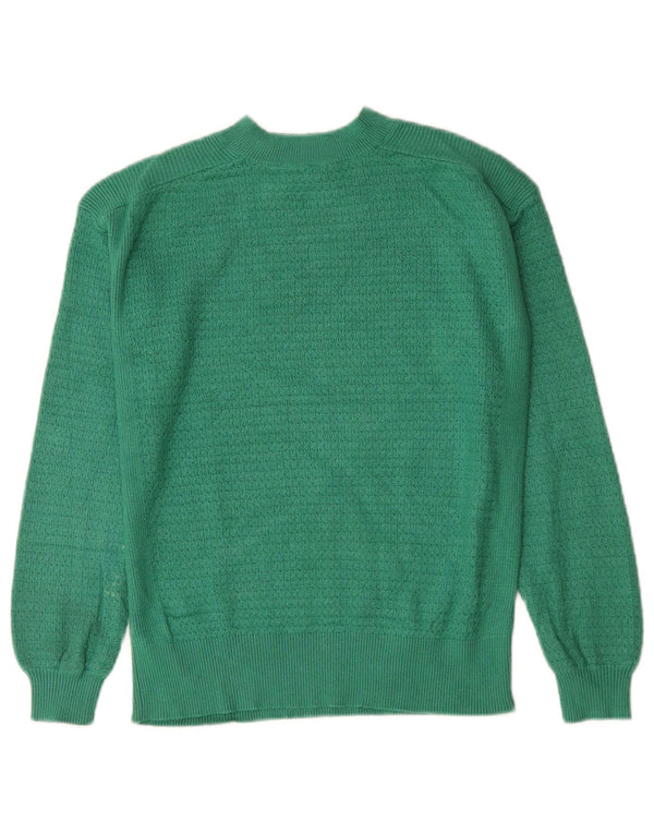 Suéter feminino Marks & Spencer com gola tartaruga grande Reino Unido 6 XS verde