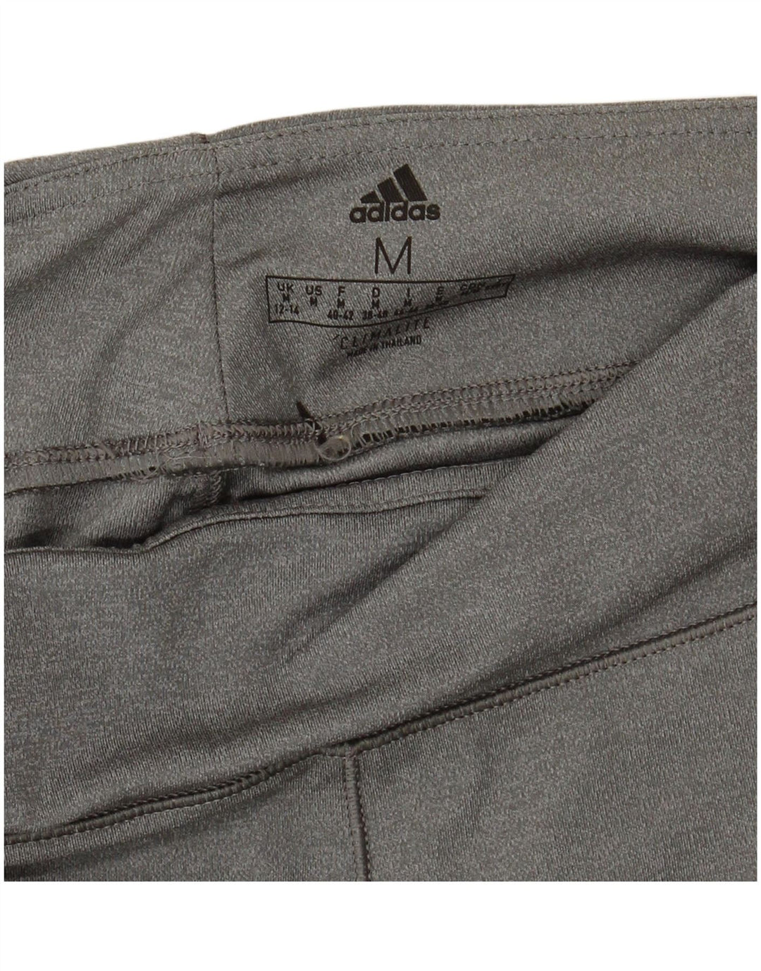 ADIDAS Womens Climalite Leggings UK 12/14 Medium Grey