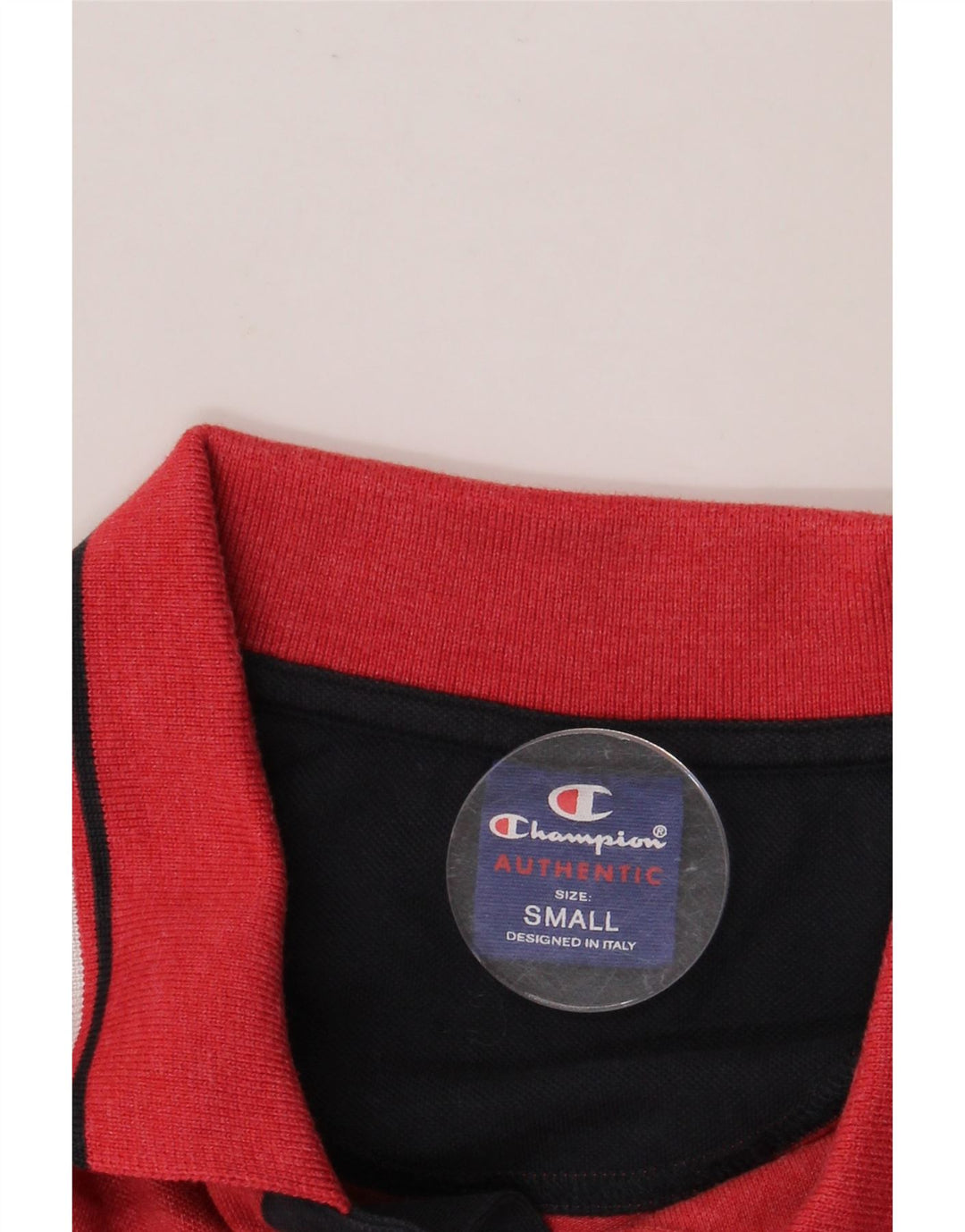 Camisa polo masculina CHAMPION pequena vermelha
