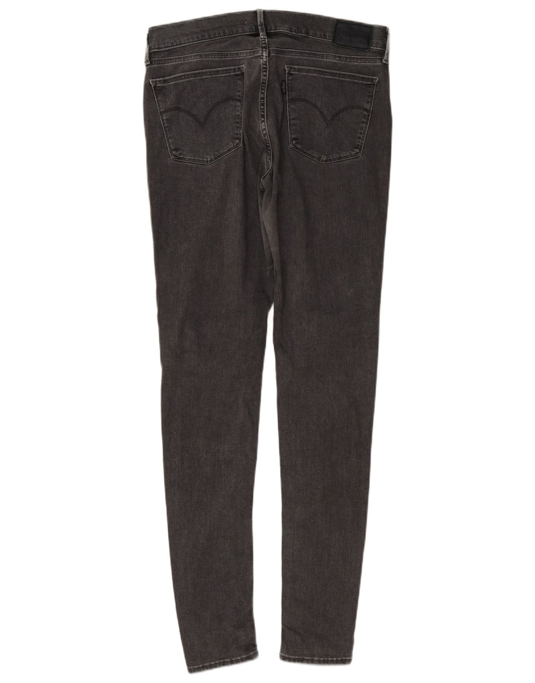 Calça jeans feminina Levi's 710 Super Skinny W29 L32 cinza algodão