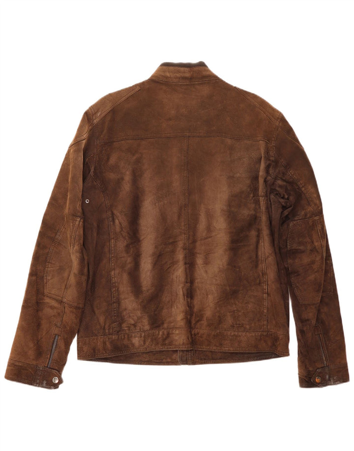 Jaqueta masculina de camurça Conbipel IT 52 grande couro marrom
