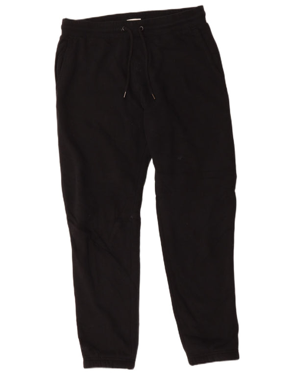 Calça esportiva masculina Marks & Spencer, joggers, algodão preto médio