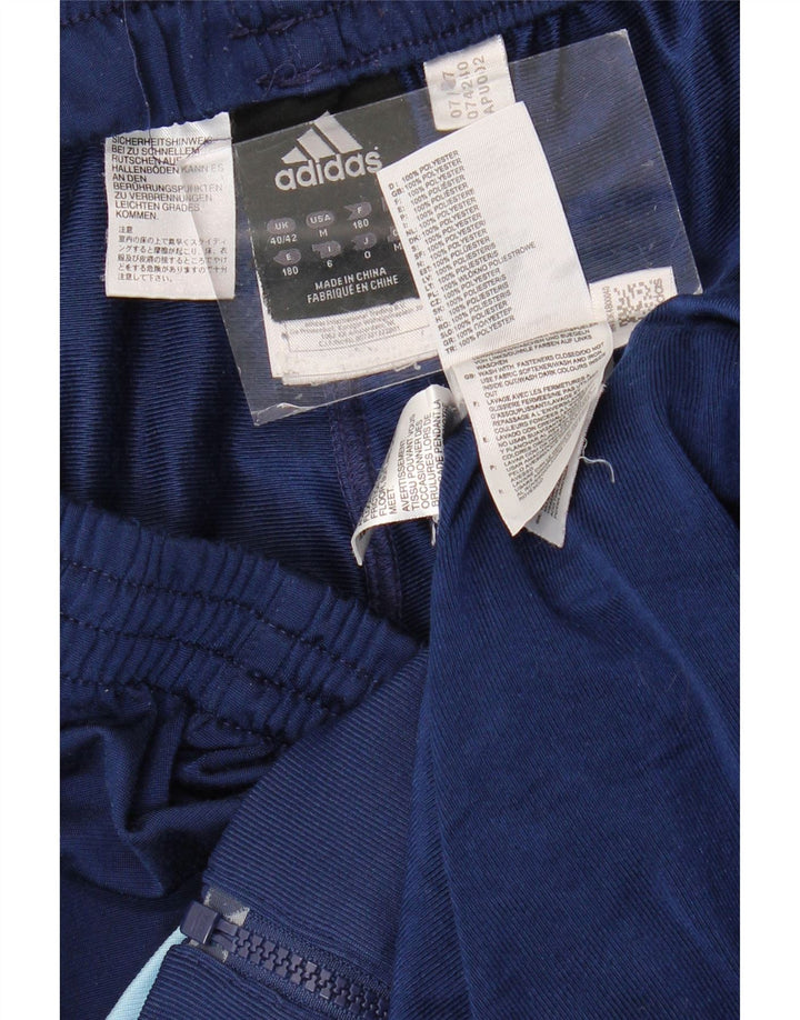 ADIDAS Masculino Full Tracksuit UK 40/42 Médio Azul Marinho Colourblock Poliéster