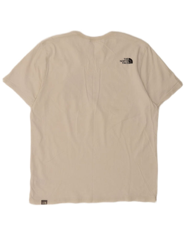 Camiseta gráfica masculina The North Face grande algodão branco